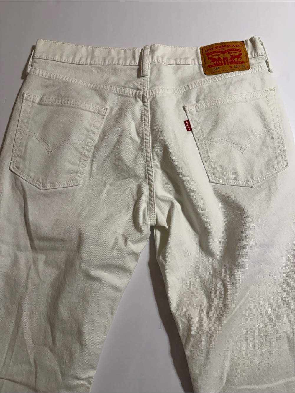 Levi's 514 Men's White Straight-Leg Jeans Stretch 32”X32” NWOT - Picture 11 of 11